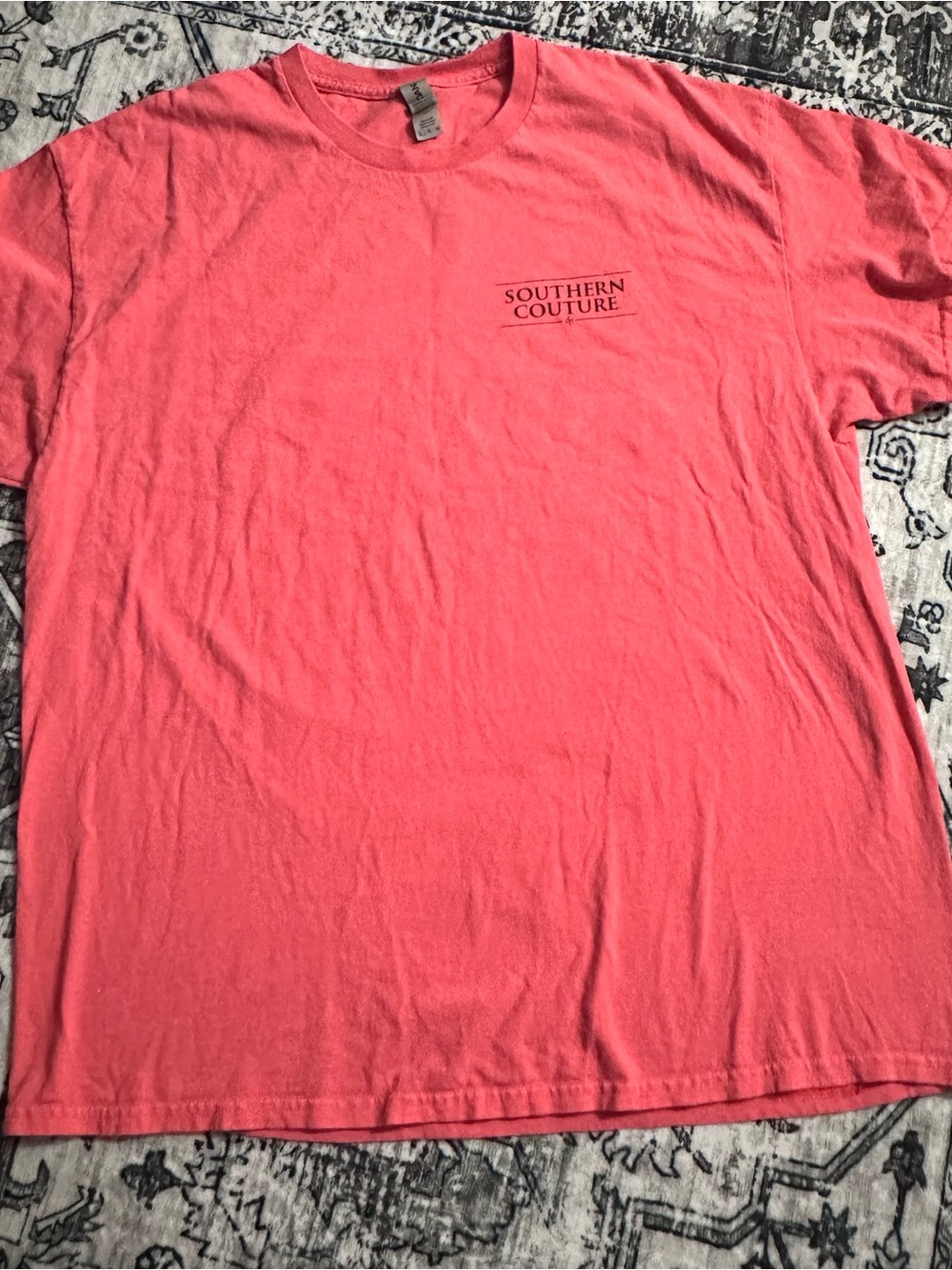 Southern Couture Men’s Coral Crew Short-Sleeve T-Shirt